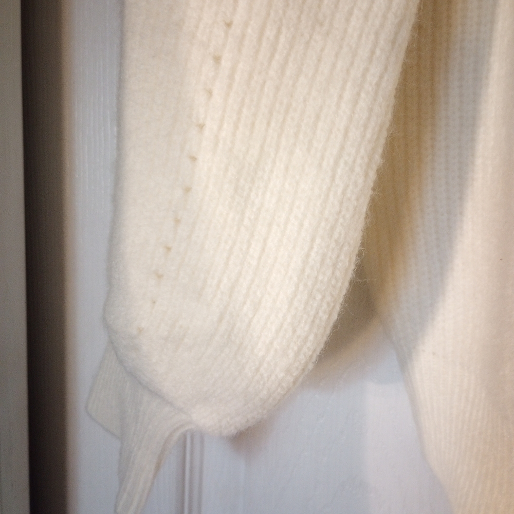 Winter White Mock Neck Sweater - Picture 2 of 3